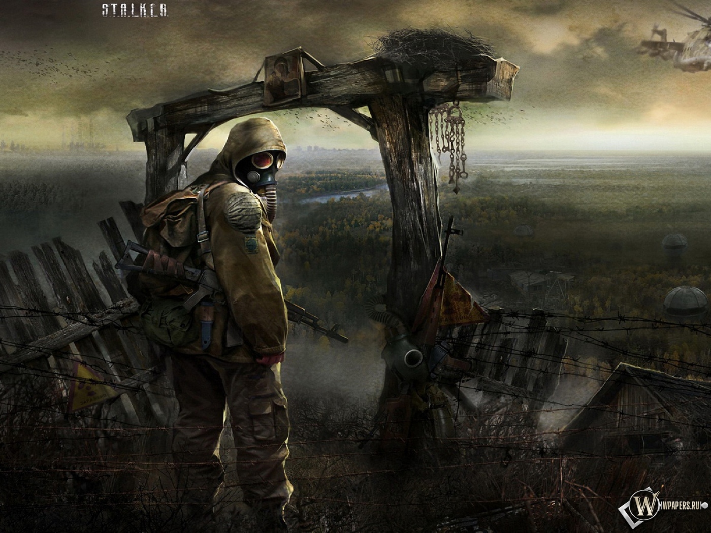 Скачать обои Stalker: Тень Чернобыля (Автомат, Сталкер, Stalker) для ...