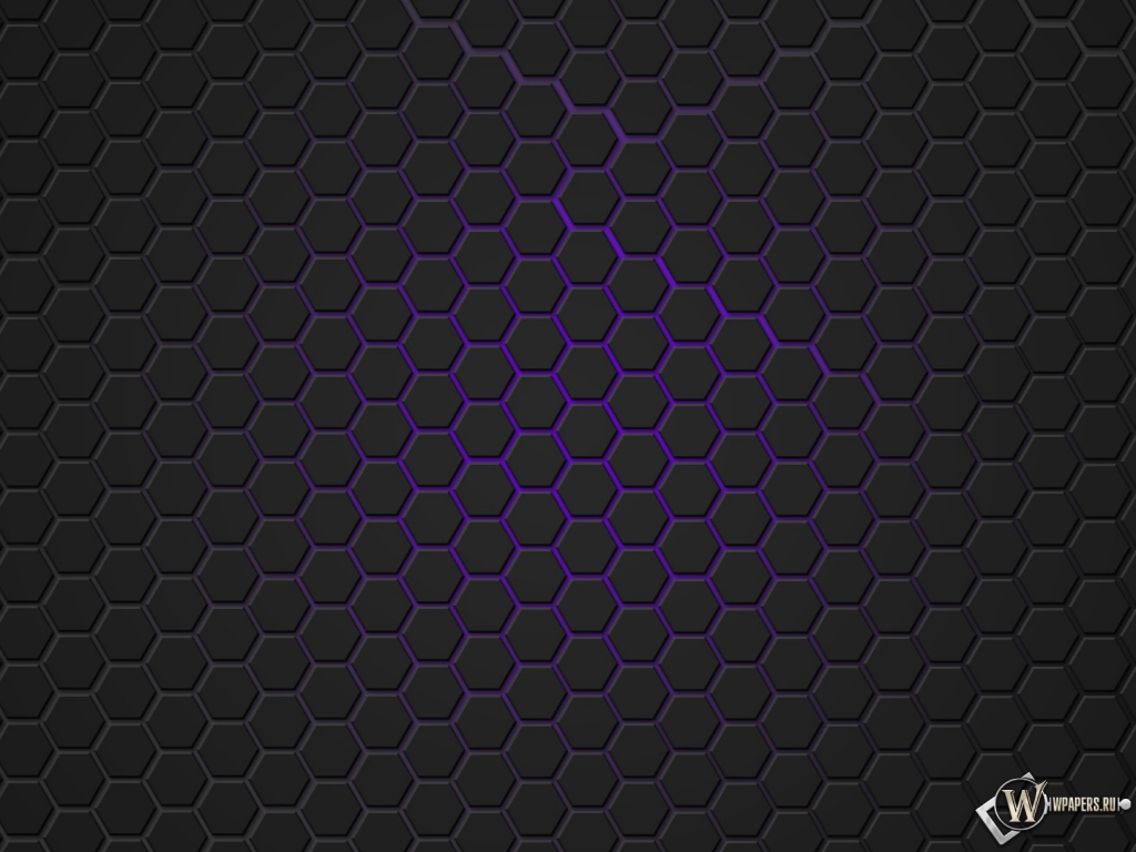 Фиолетовая гексагональная решётка 1024x768