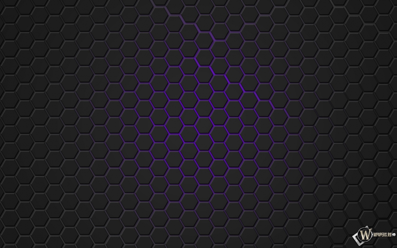 Фиолетовая гексагональная решётка 1280x800