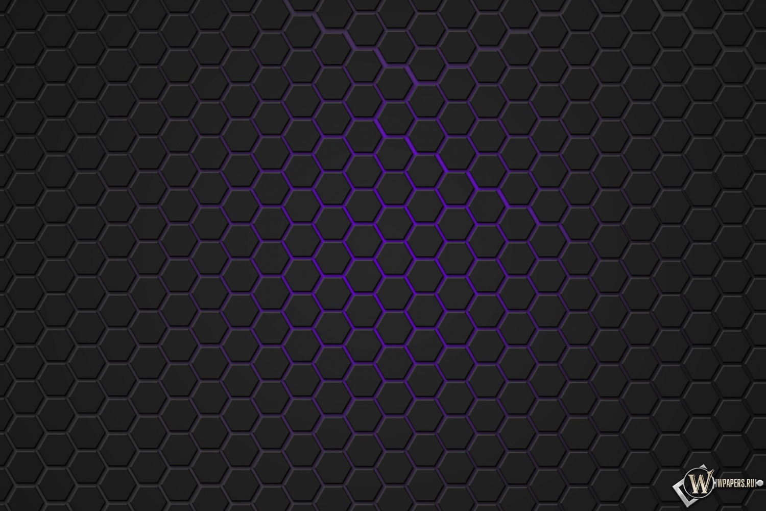 Фиолетовая гексагональная решётка 1500x1000