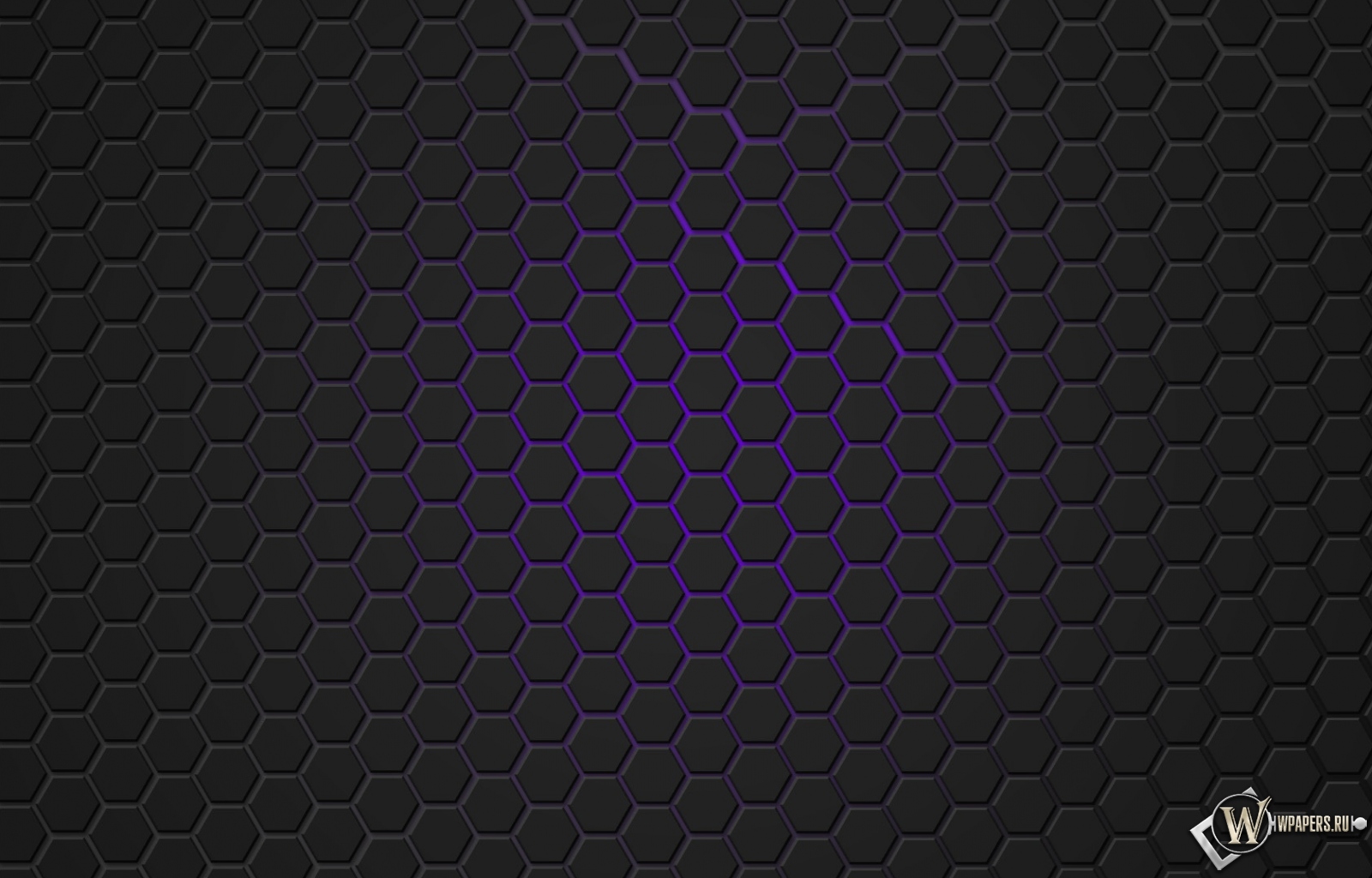 Фиолетовая гексагональная решётка 1600x1024