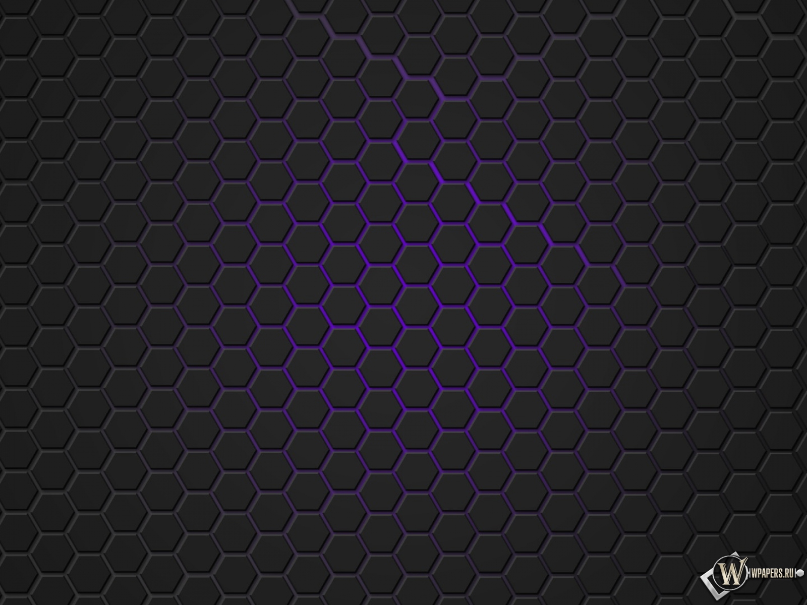 Фиолетовая гексагональная решётка 1600x1200