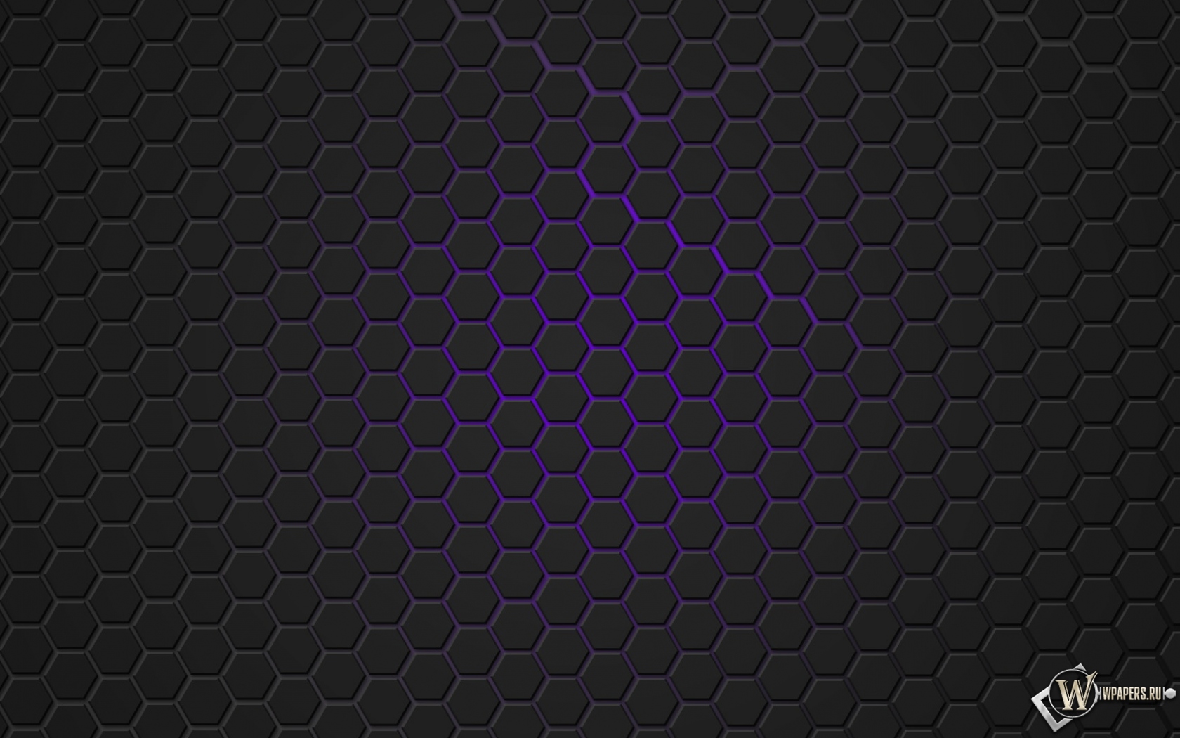 Фиолетовая гексагональная решётка 1680x1050