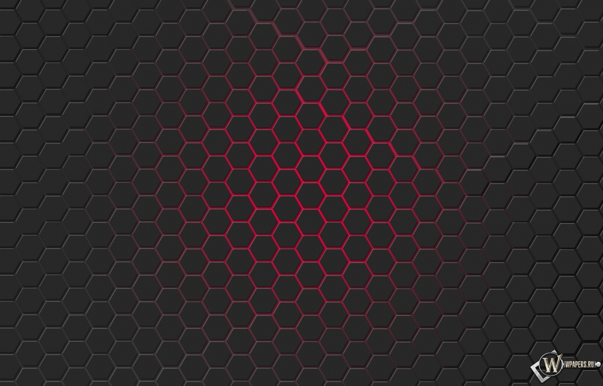Красная гексагональная решётка 1200x768