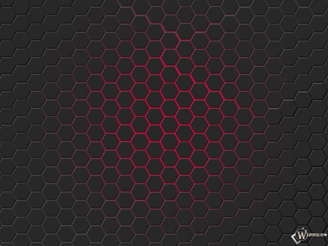 Красная гексагональная решётка 1280x960