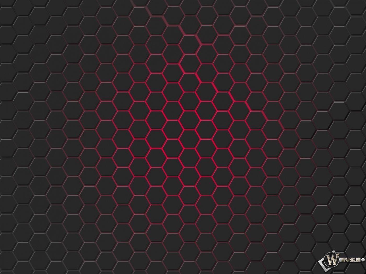 Красная гексагональная решётка 1400x1050