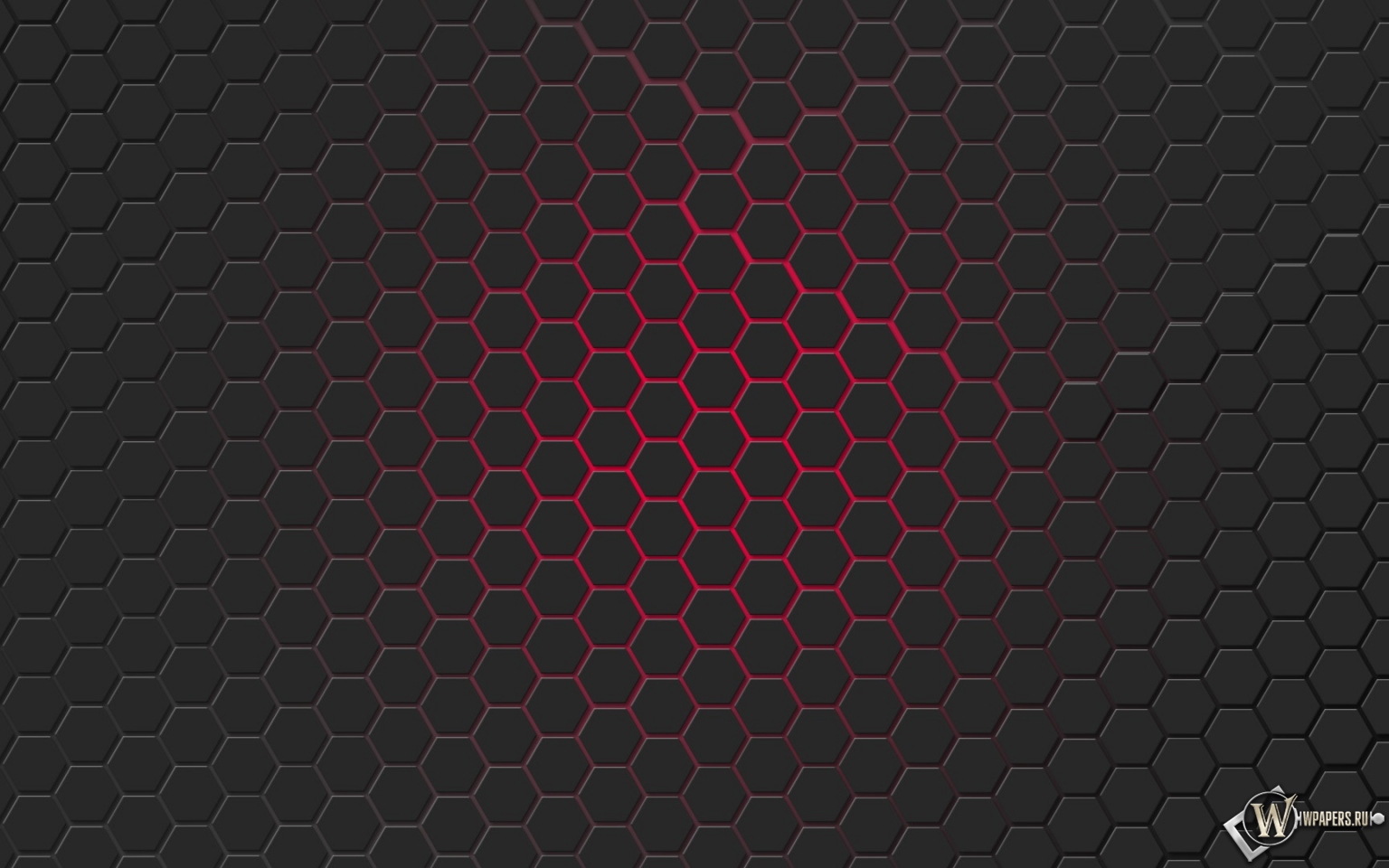 Красная гексагональная решётка 1536x960