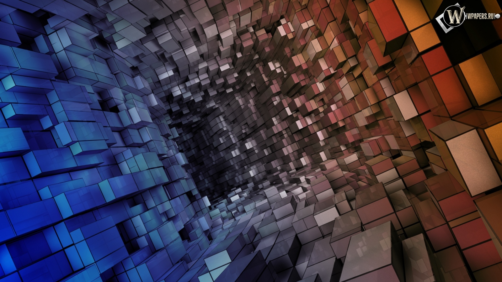 Кубическая абстракция 1600x900