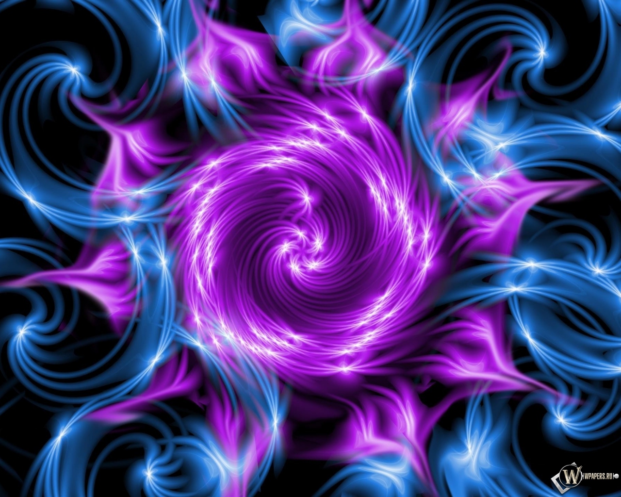 Фиолетовый вихрь 1280x1024