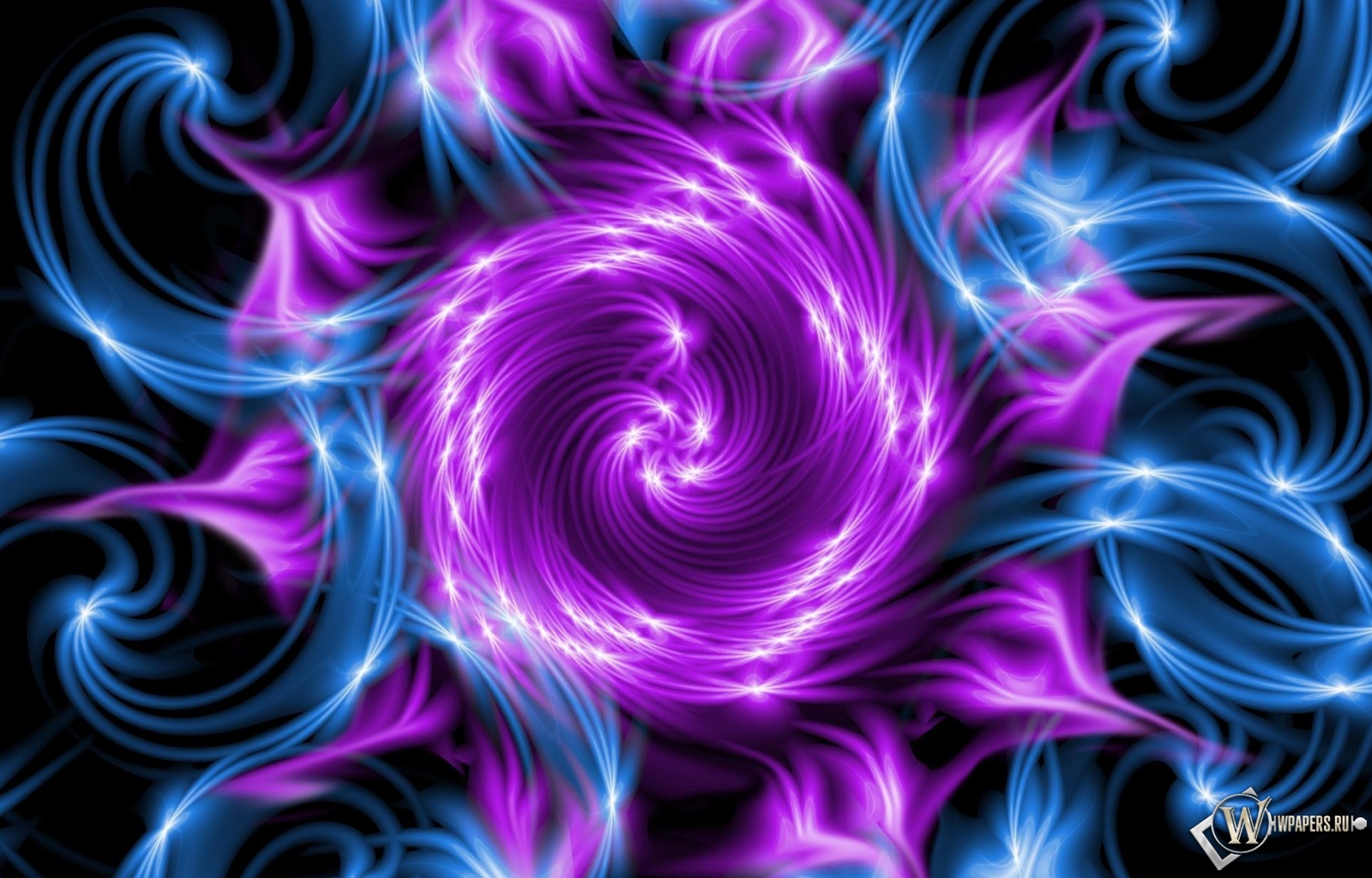 Фиолетовый вихрь 1600x1024