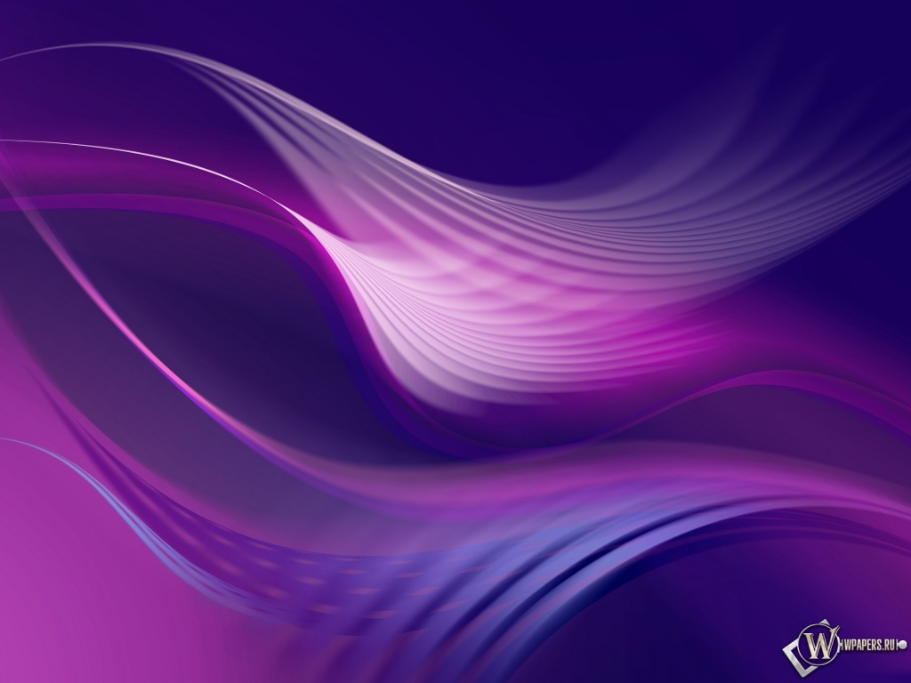 Фиолетовые волны 1024x768