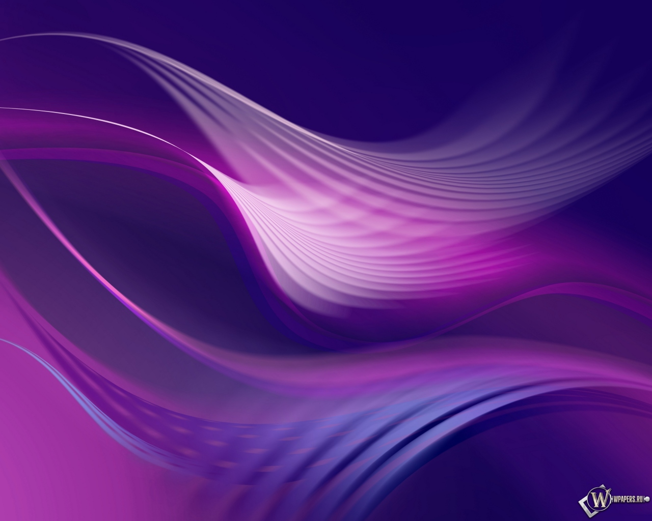Фиолетовые волны 1280x1024