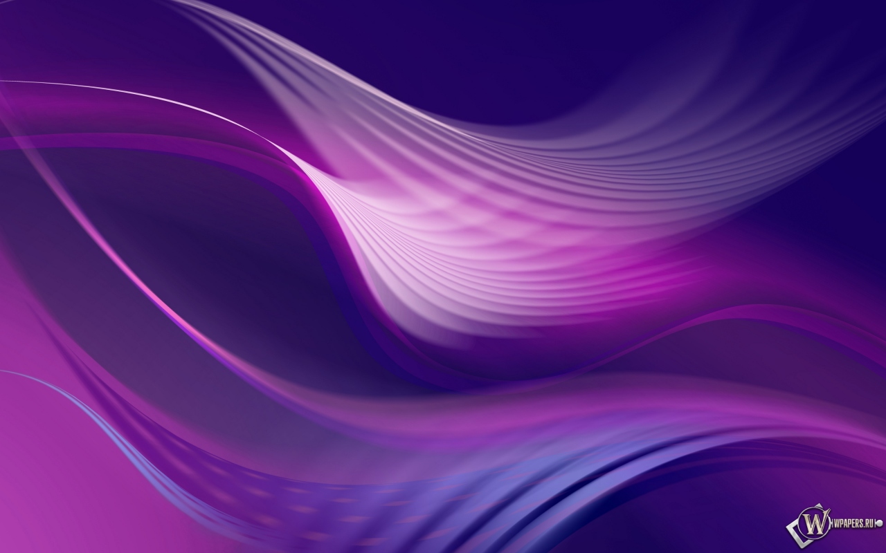 Фиолетовые волны 1280x800