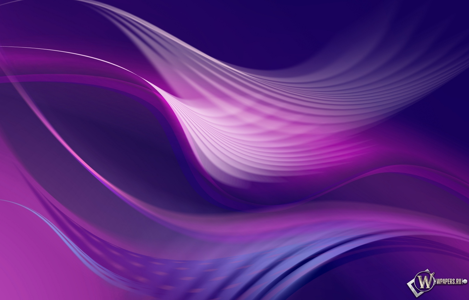 Фиолетовые волны 1600x1024