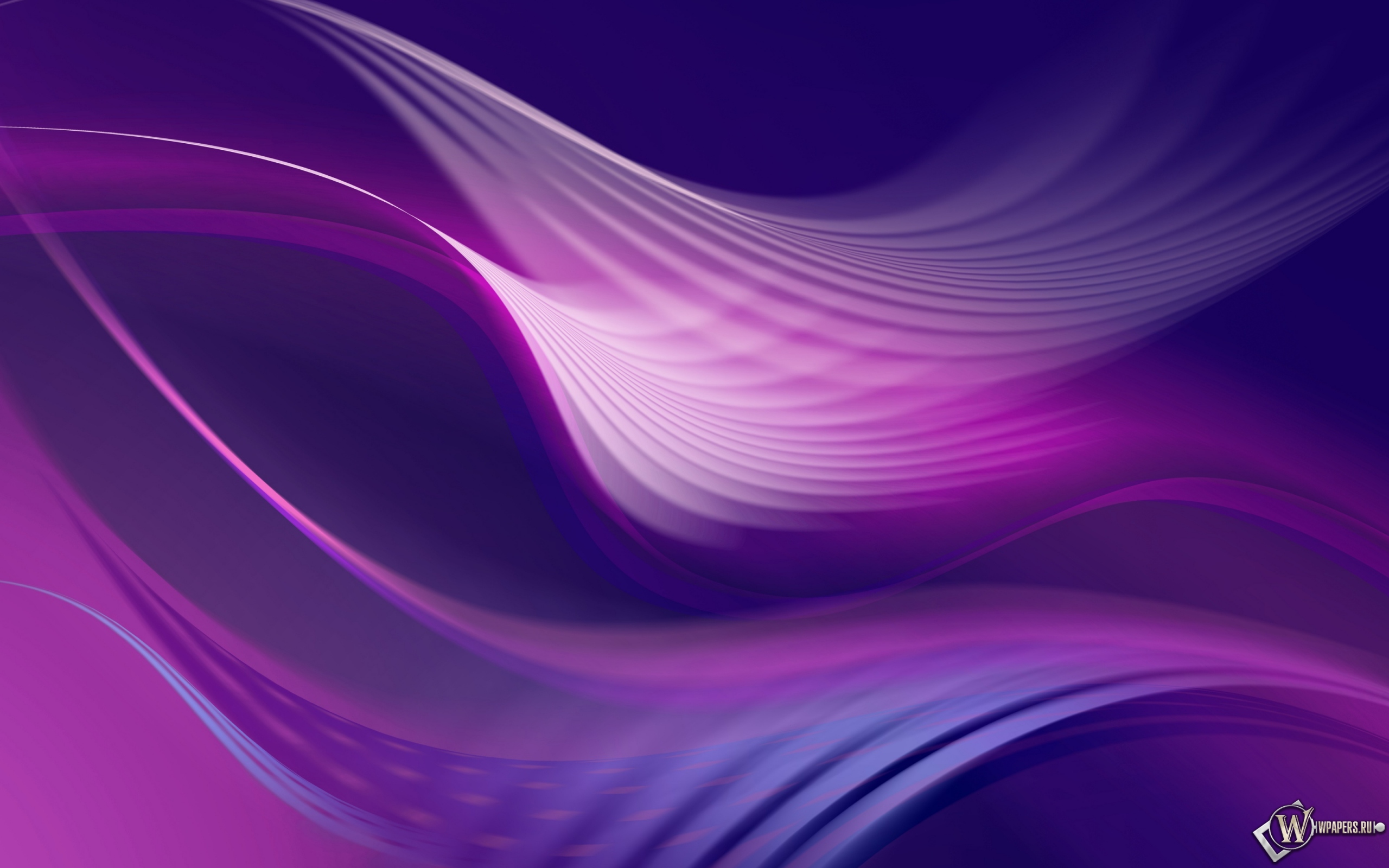Фиолетовые волны 2560x1600