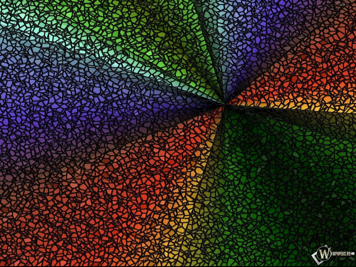 Разноцветная мозаика 1152x864
