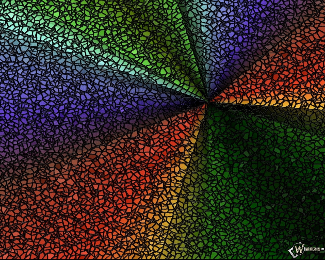 Разноцветная мозаика 1280x1024