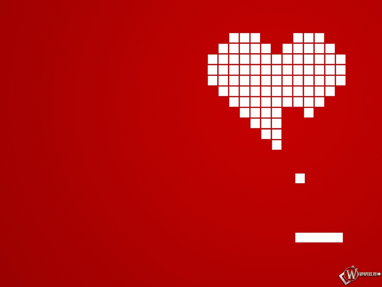 Сердце из кубиков 1280x960