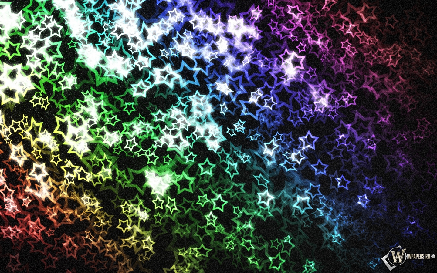 Разноцветные звёзды 1440x900