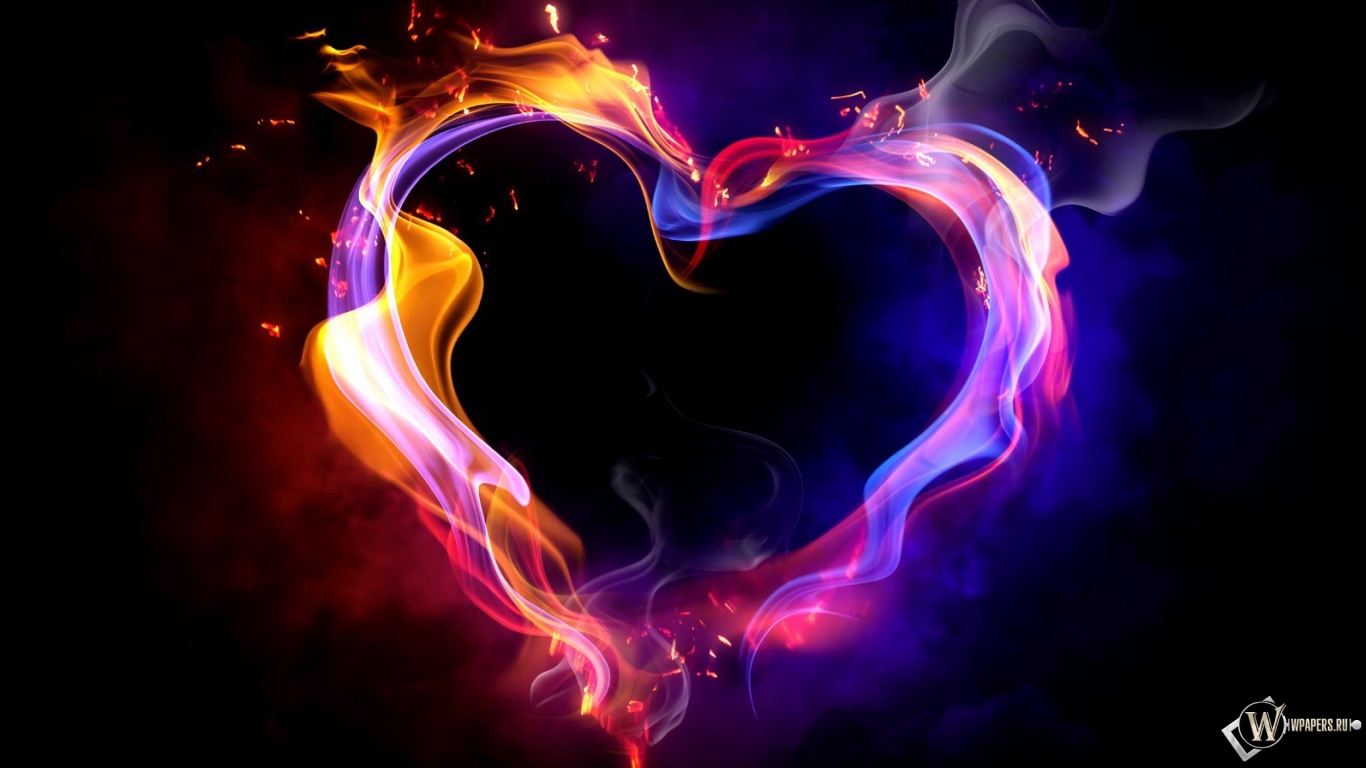 Heart Abstract 1366x768