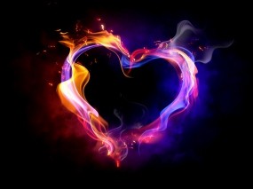 Обои Heart Abstract: Абстракция, Огонь, Сердце, Абстракции