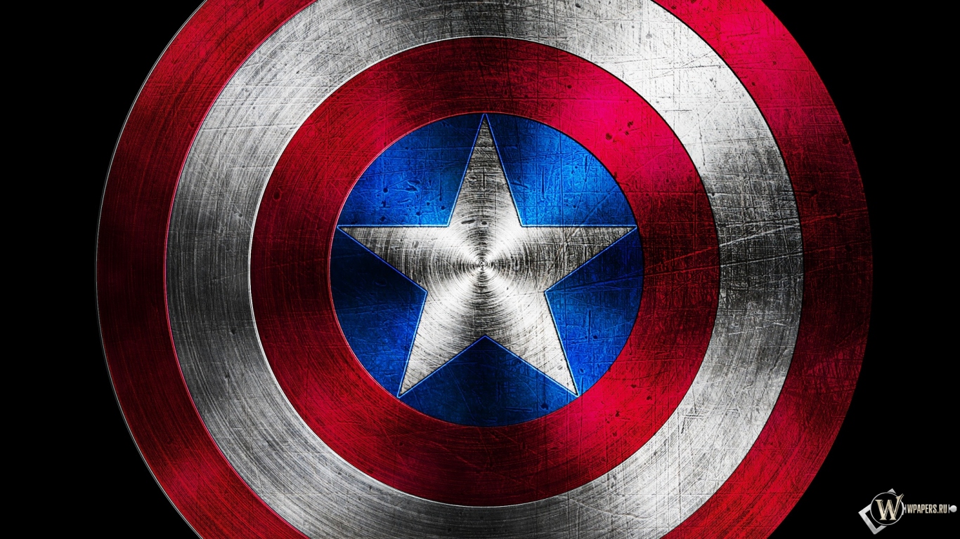 Shield of Captain America 1366x768