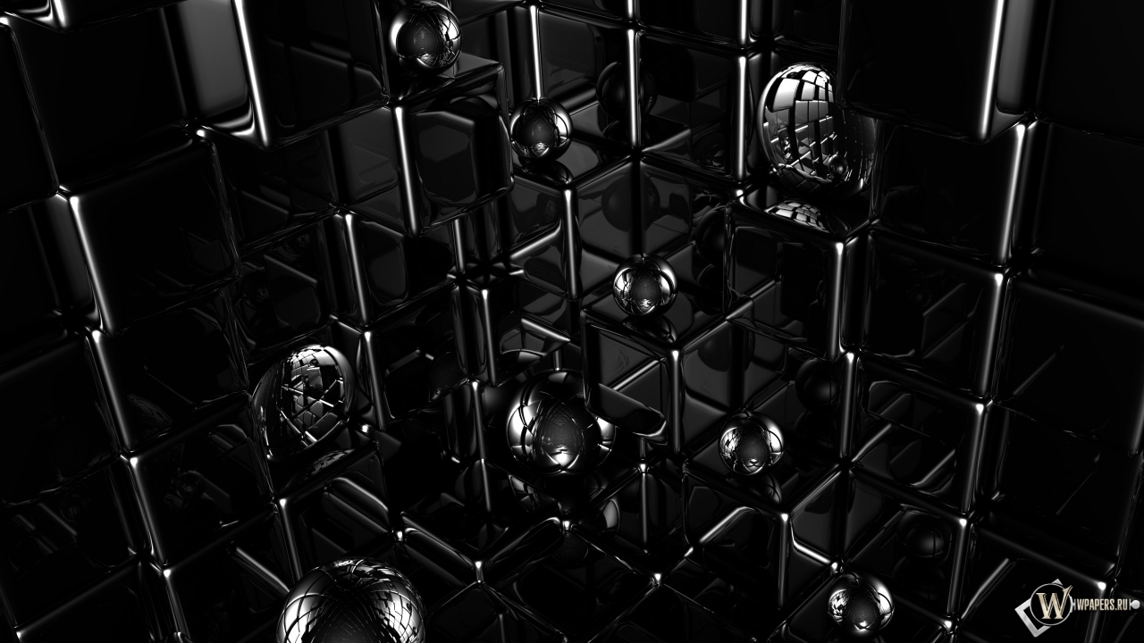 Кубики и шарики 1280x720