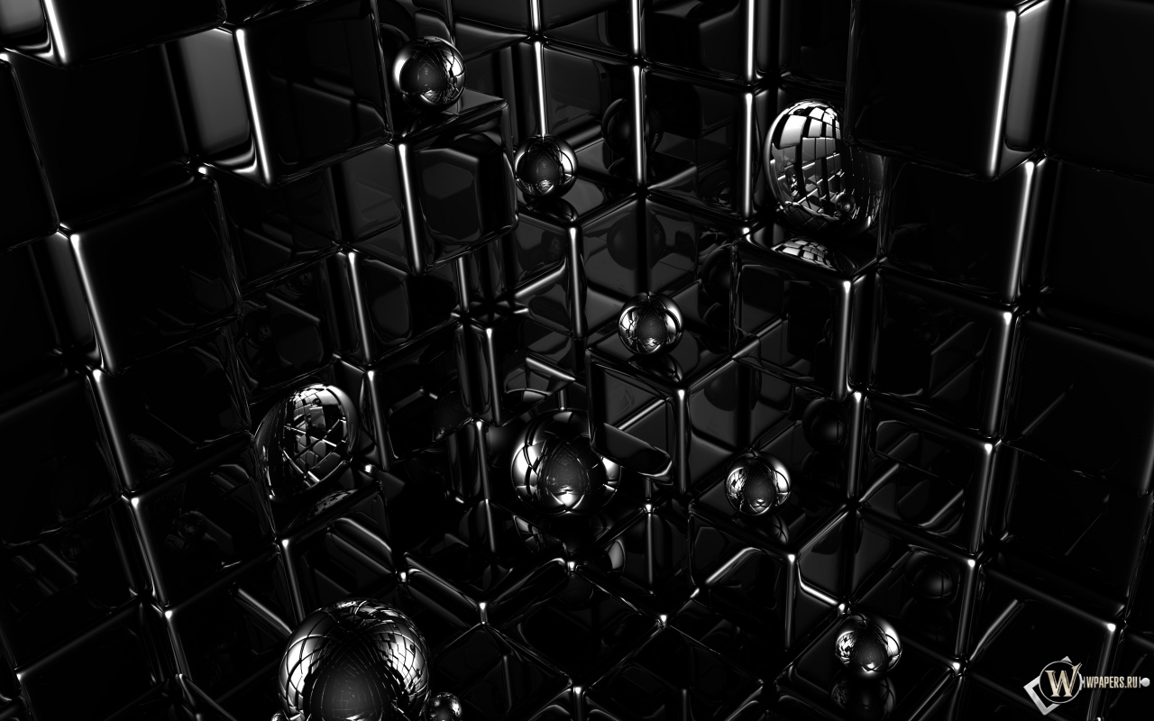 Кубики и шарики 1280x800