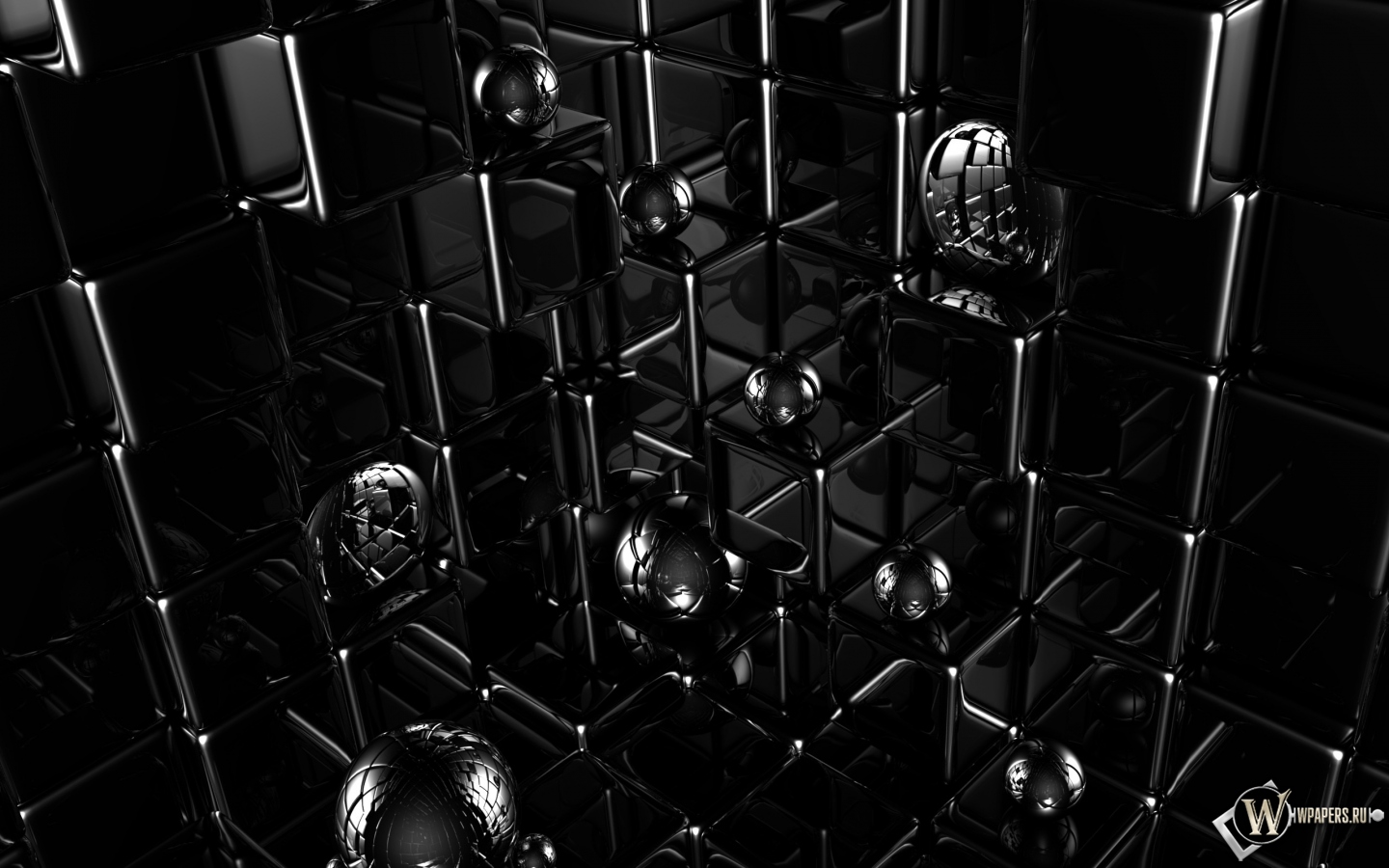 Кубики и шарики 1440x900
