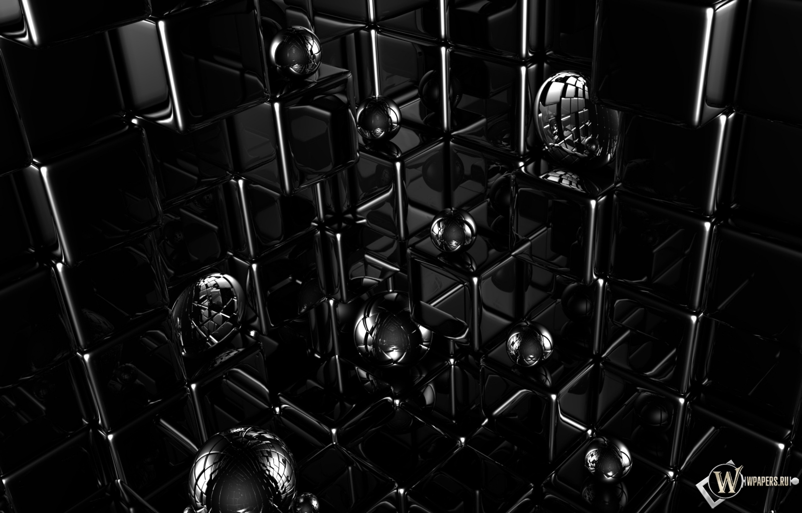 Кубики и шарики 1600x1024