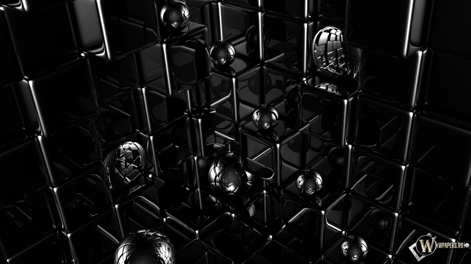 Кубики и шарики 1600x900