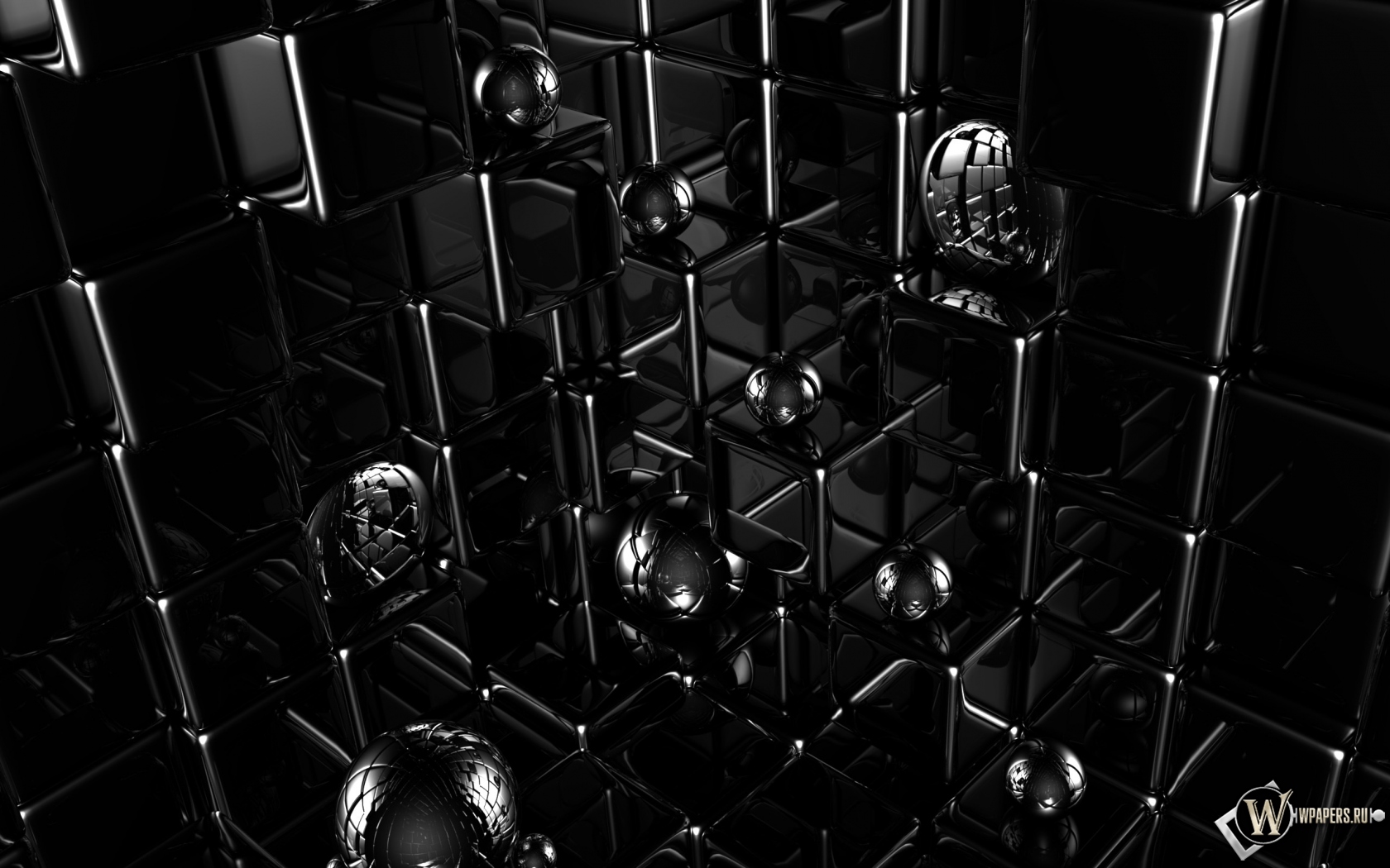 Кубики и шарики 1680x1050
