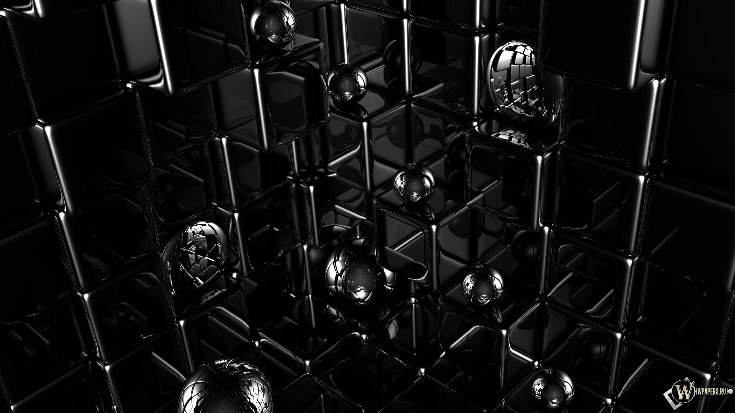 Кубики и шарики 2560x1440