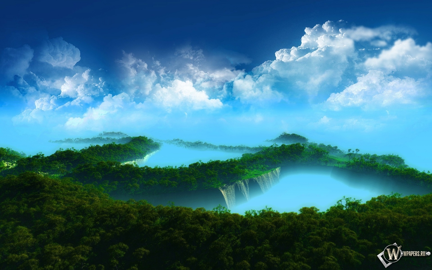Острова в облаках 1440x900