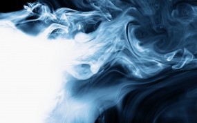 Обои Клубящийся дым: Дым, Синий, Белый, Рендеринг