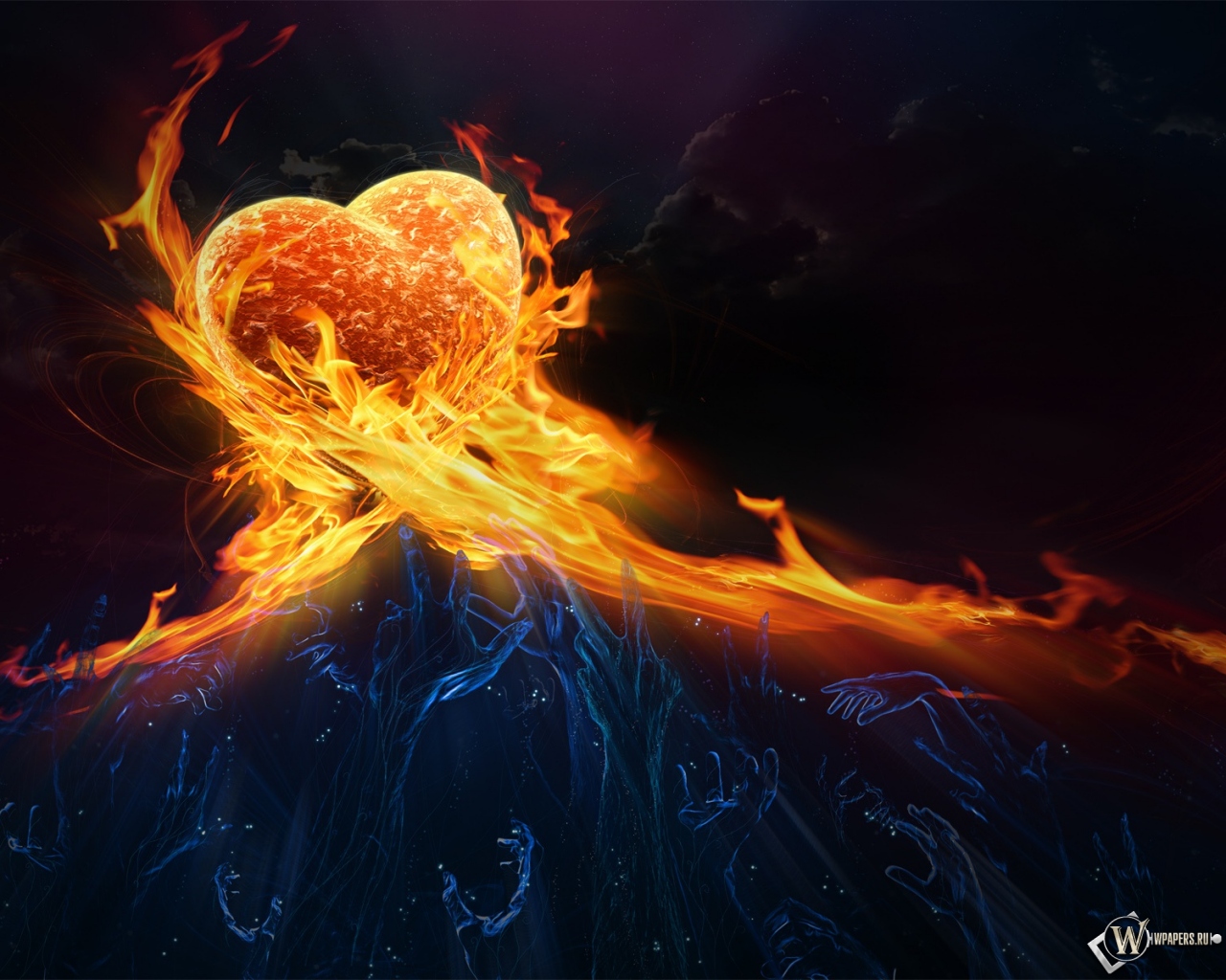 Сердце в огне 1280x1024