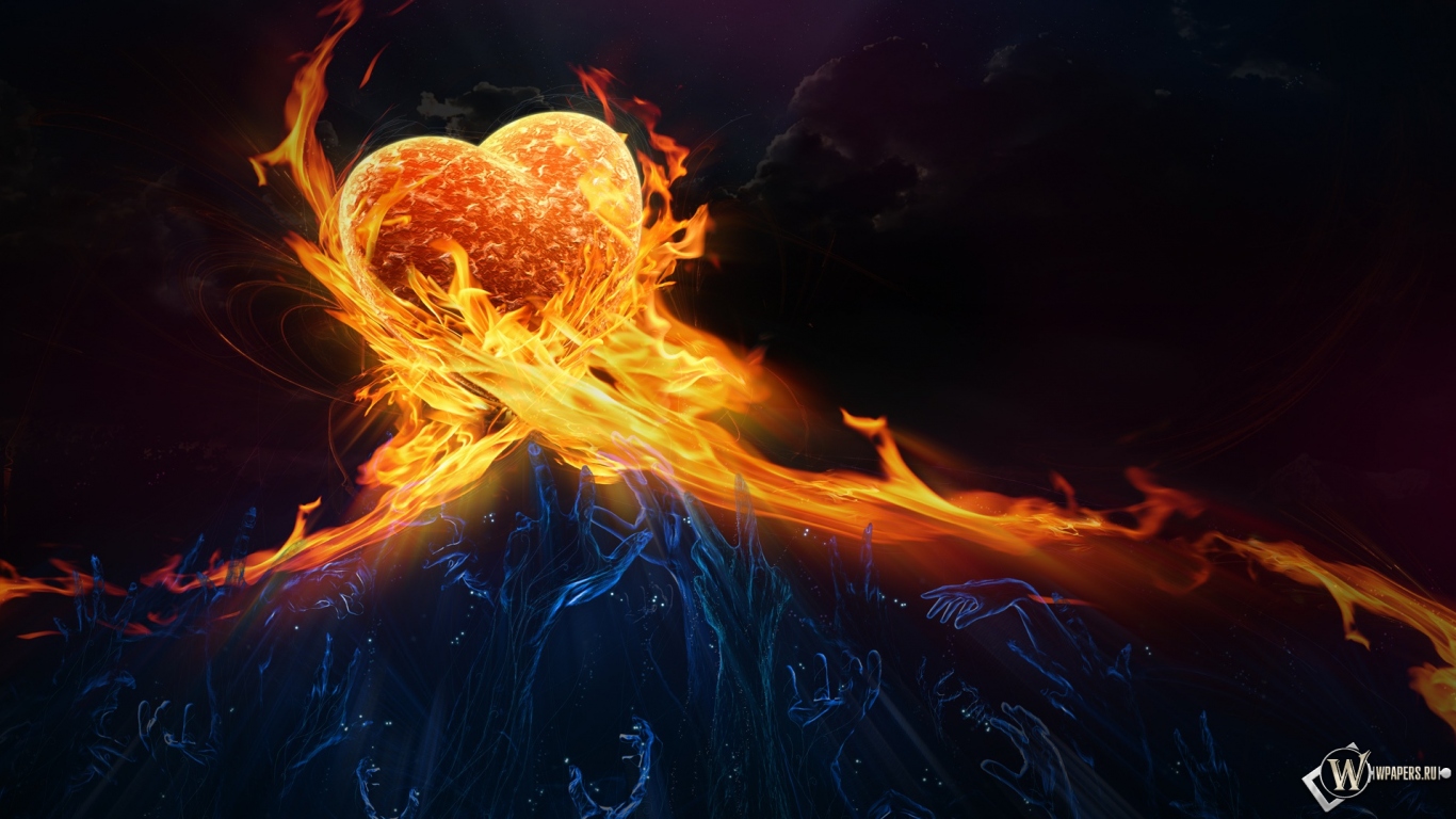 Сердце в огне 1366x768
