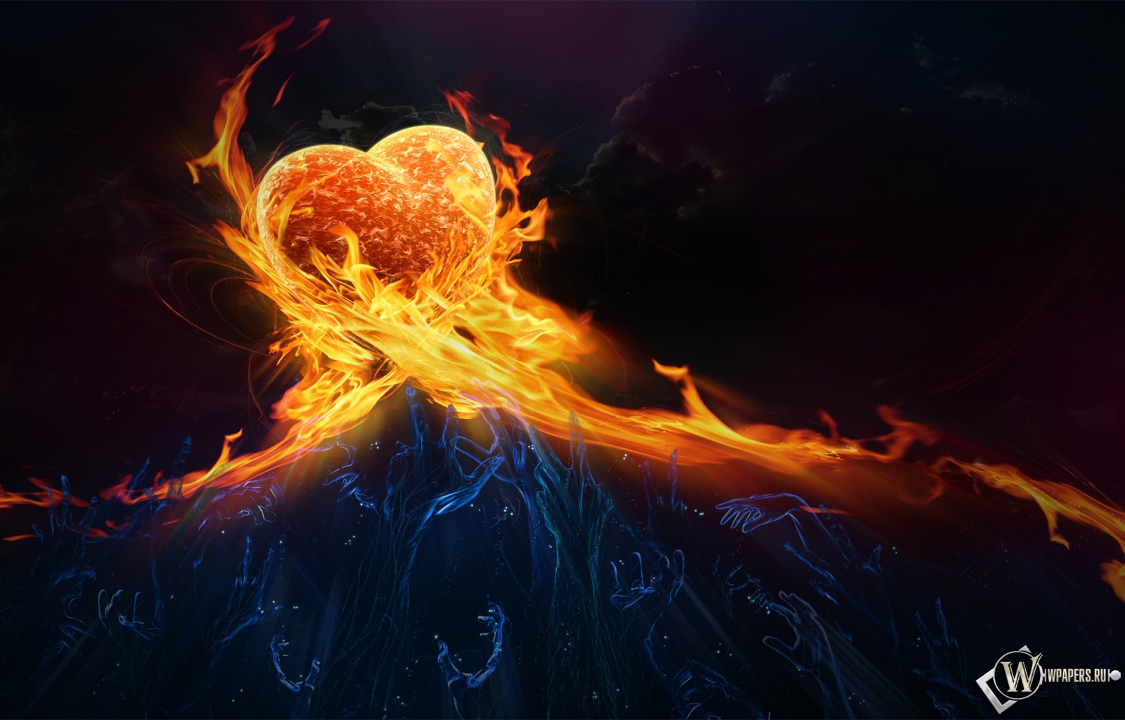 Сердце в огне 1600x1024