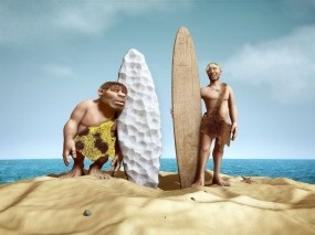 Обои Древние люди: Песок, Сёрфинг, Люди, Рендеринг