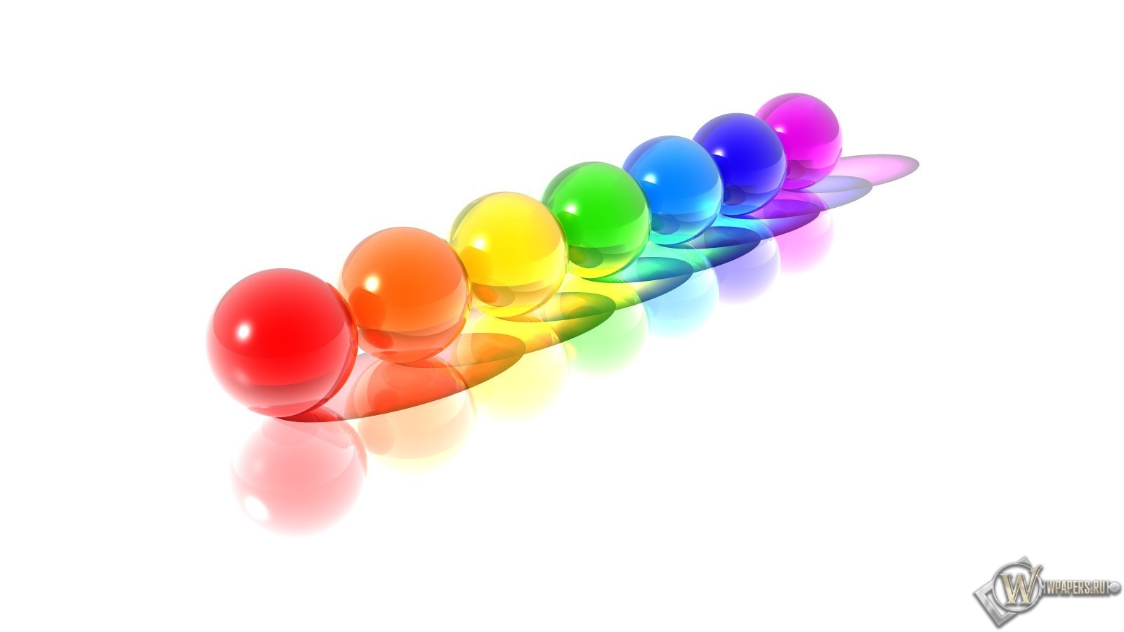 Разноцветные шарики 1600x900