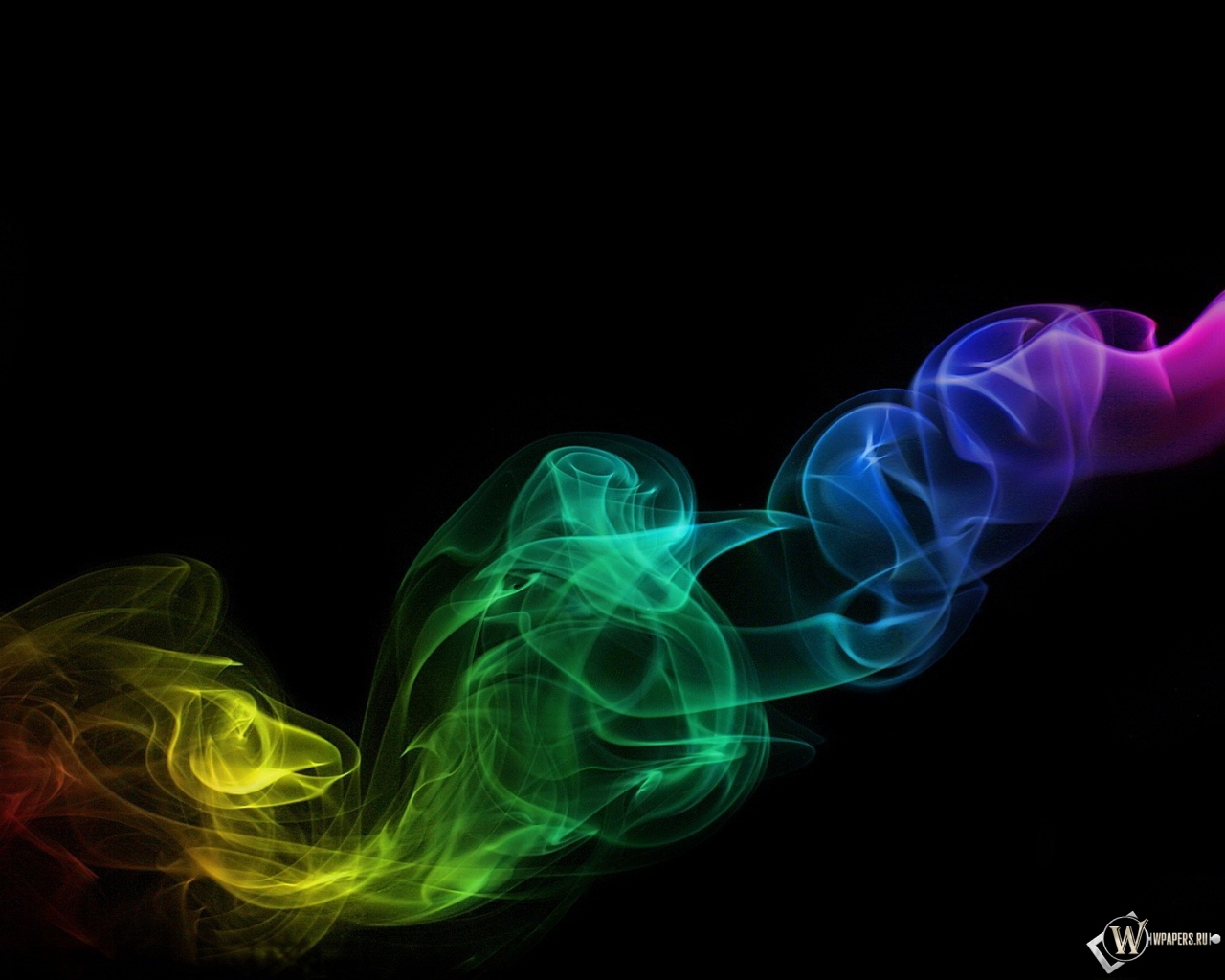Разноцветный дым 1280x1024