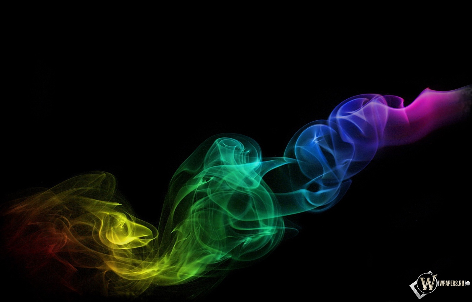 Разноцветный дым 1600x1024