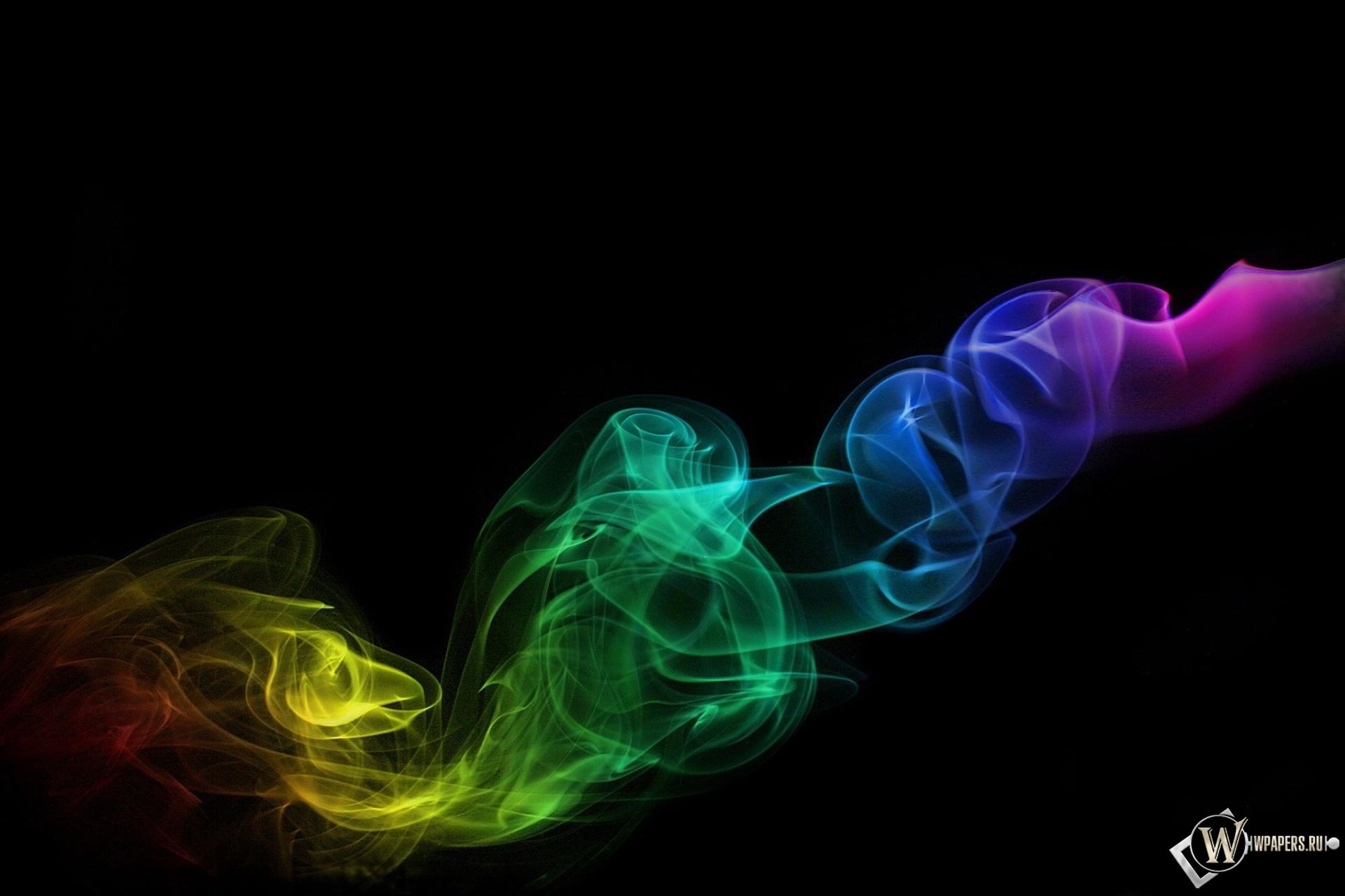 Разноцветный дым 1920x1280