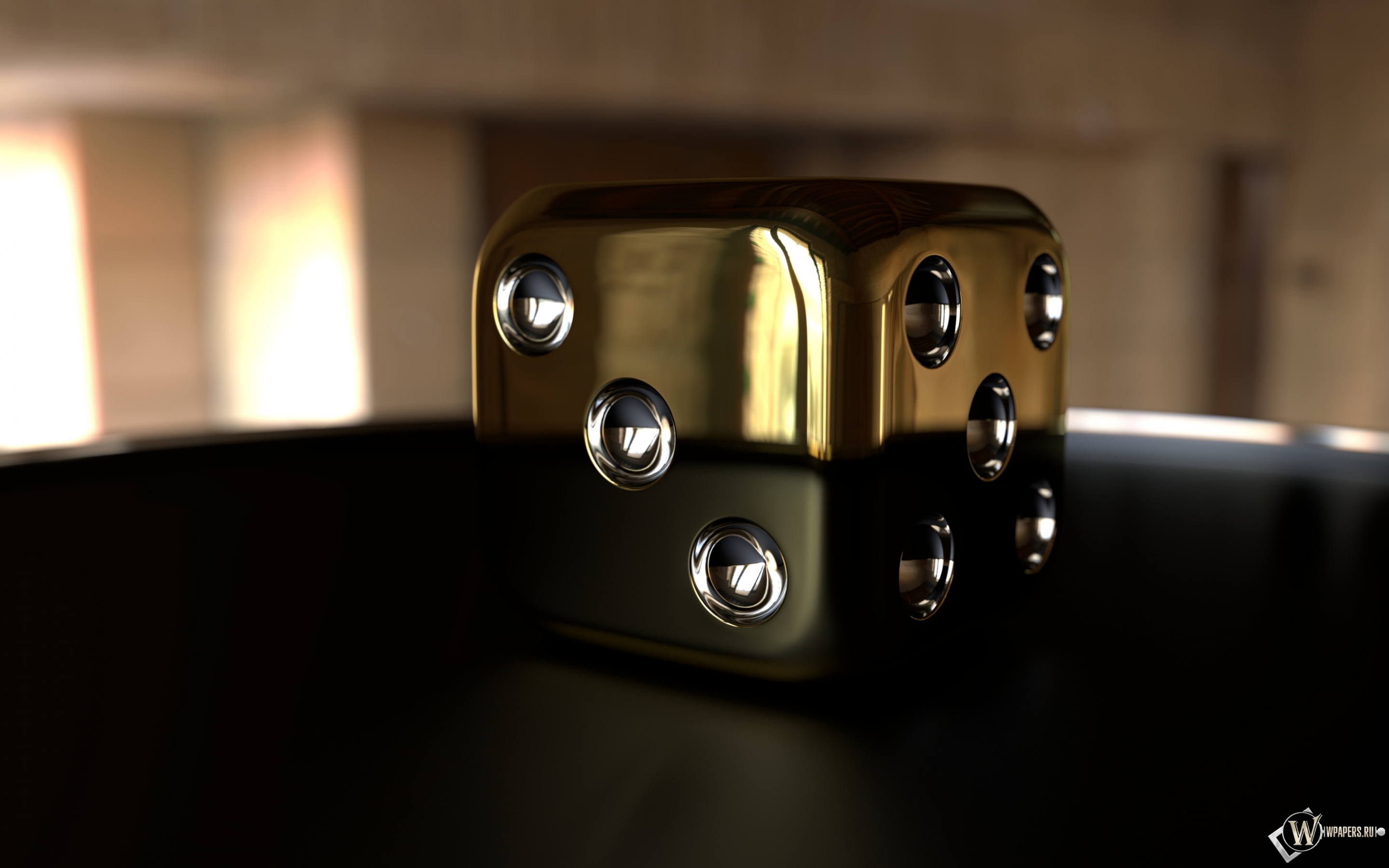 Золотой куб 2880x1800