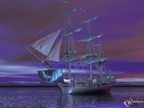 Обои 3D Корабль: Море, Корабль, Рендеринг