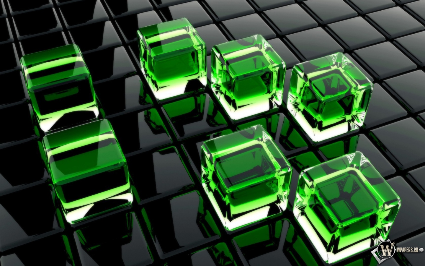 Стеклянные кубы 1440x900