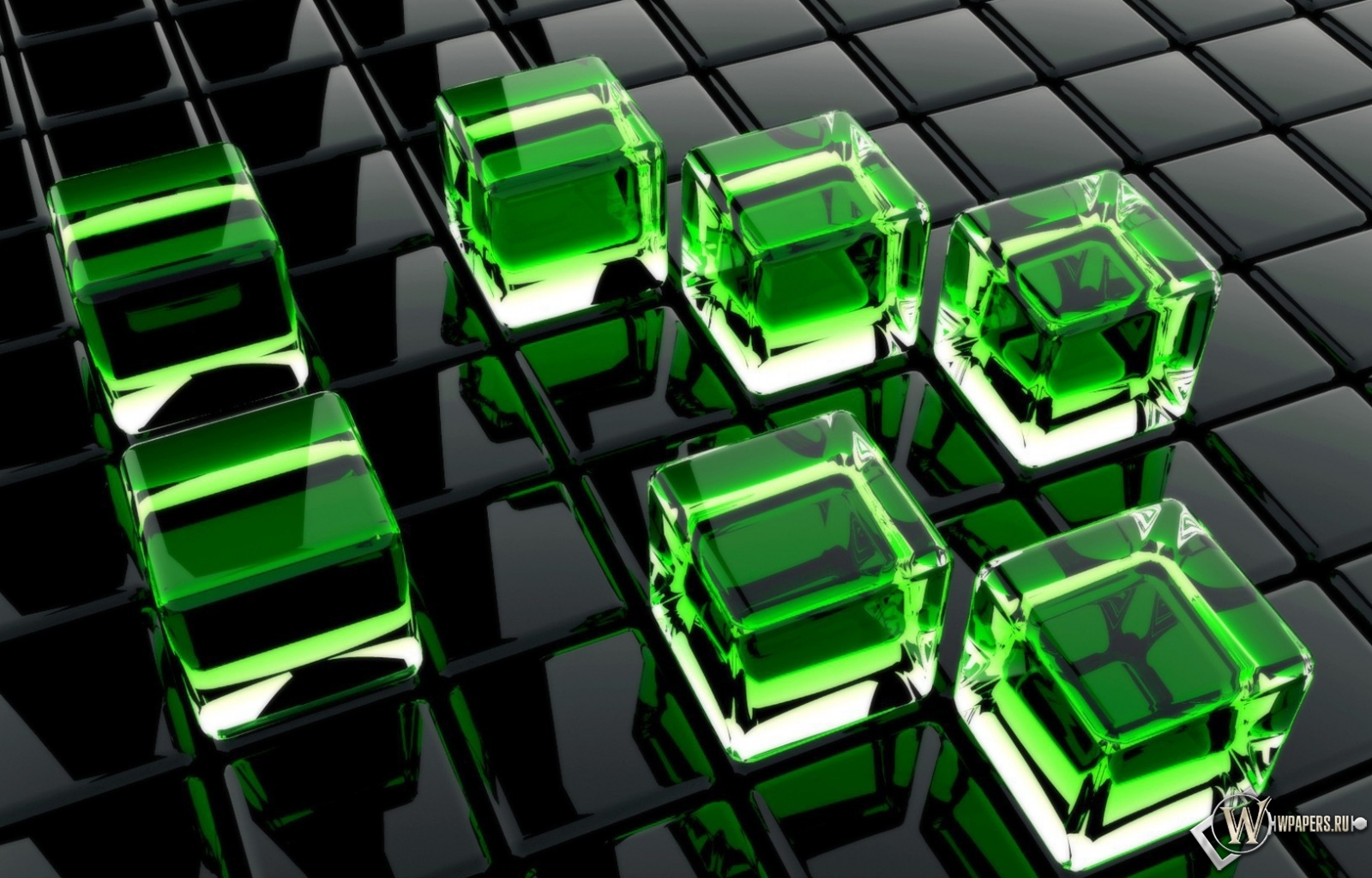 Стеклянные кубы 1600x1024