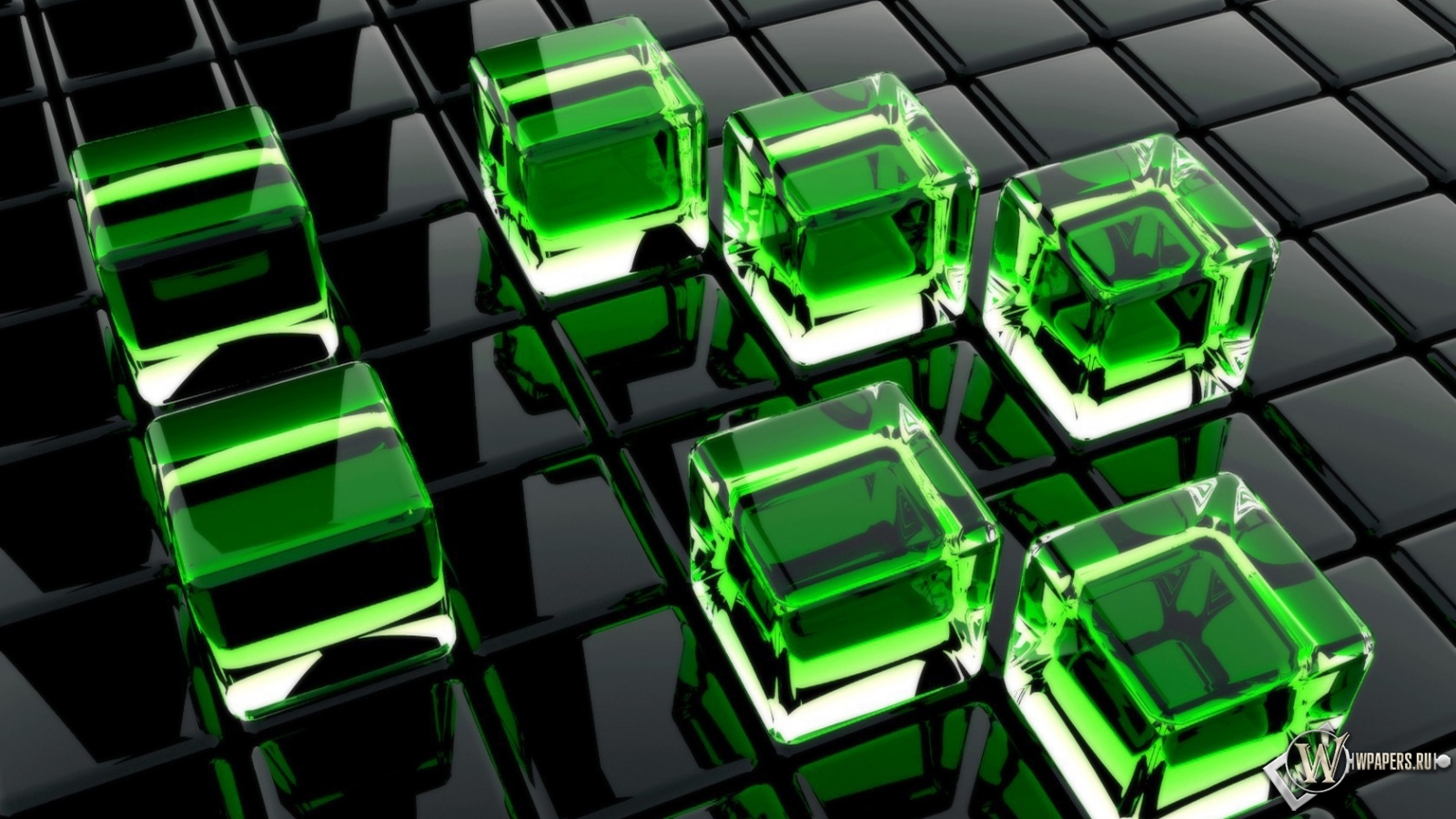 Стеклянные кубы 1600x900