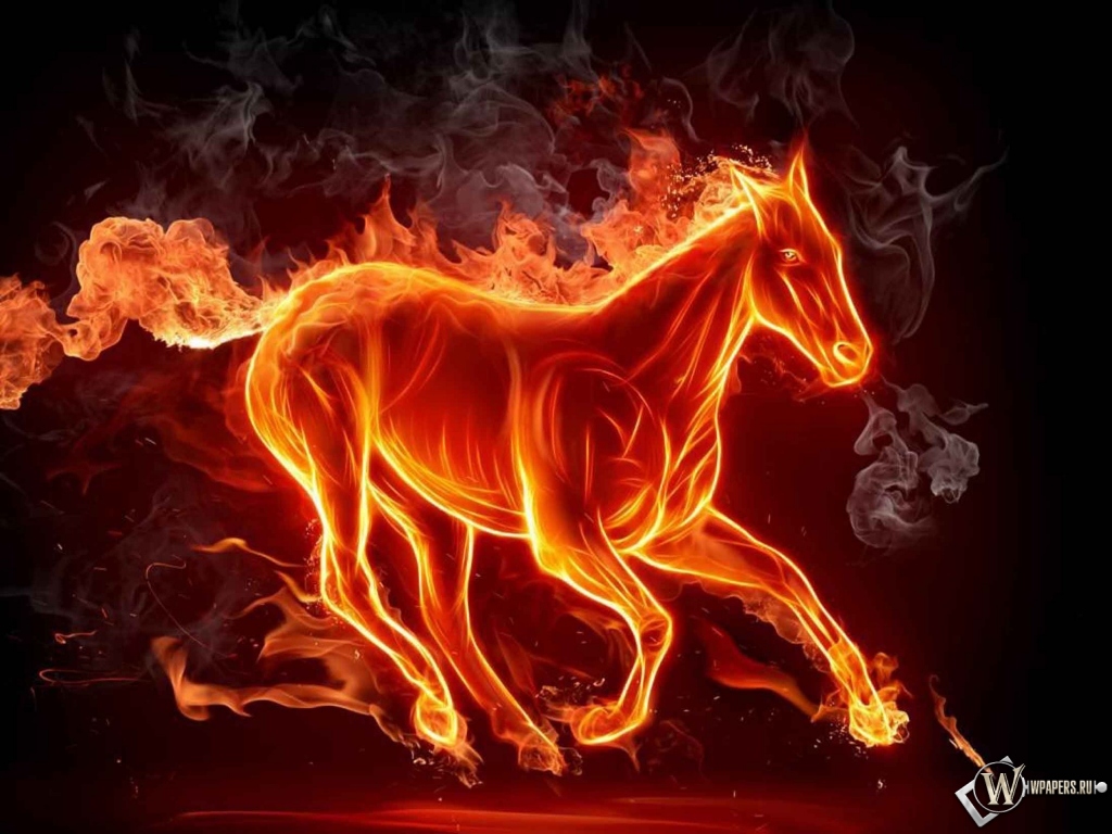 Огненная лошадь 1024x768