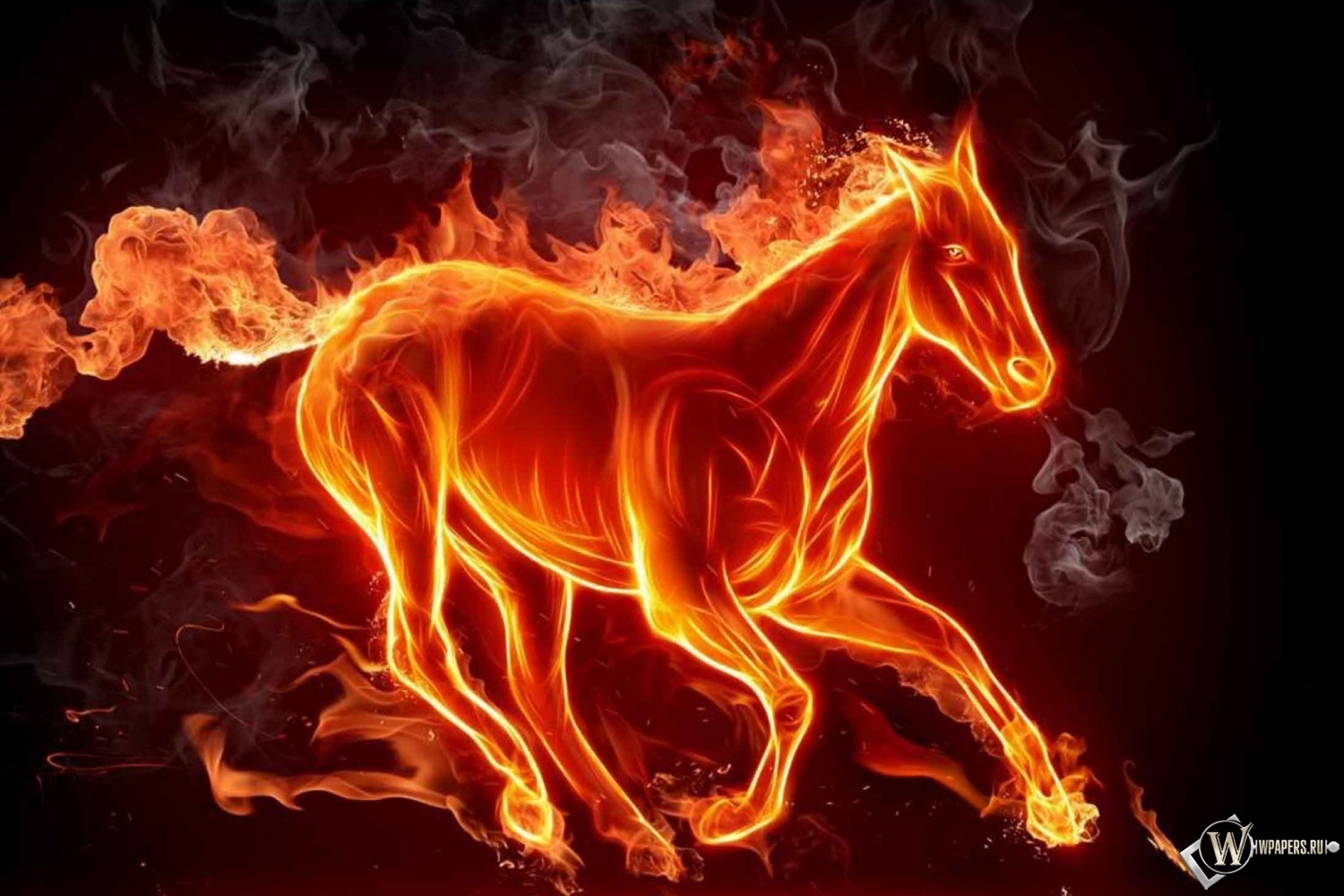Огненная лошадь 1500x1000